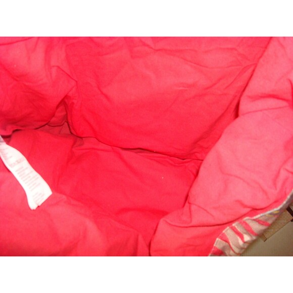 NWT Prana Womens Bag Tote Slouch Leather Red Brown Orange Blu New Organic Cotton - Picture 4 of 6